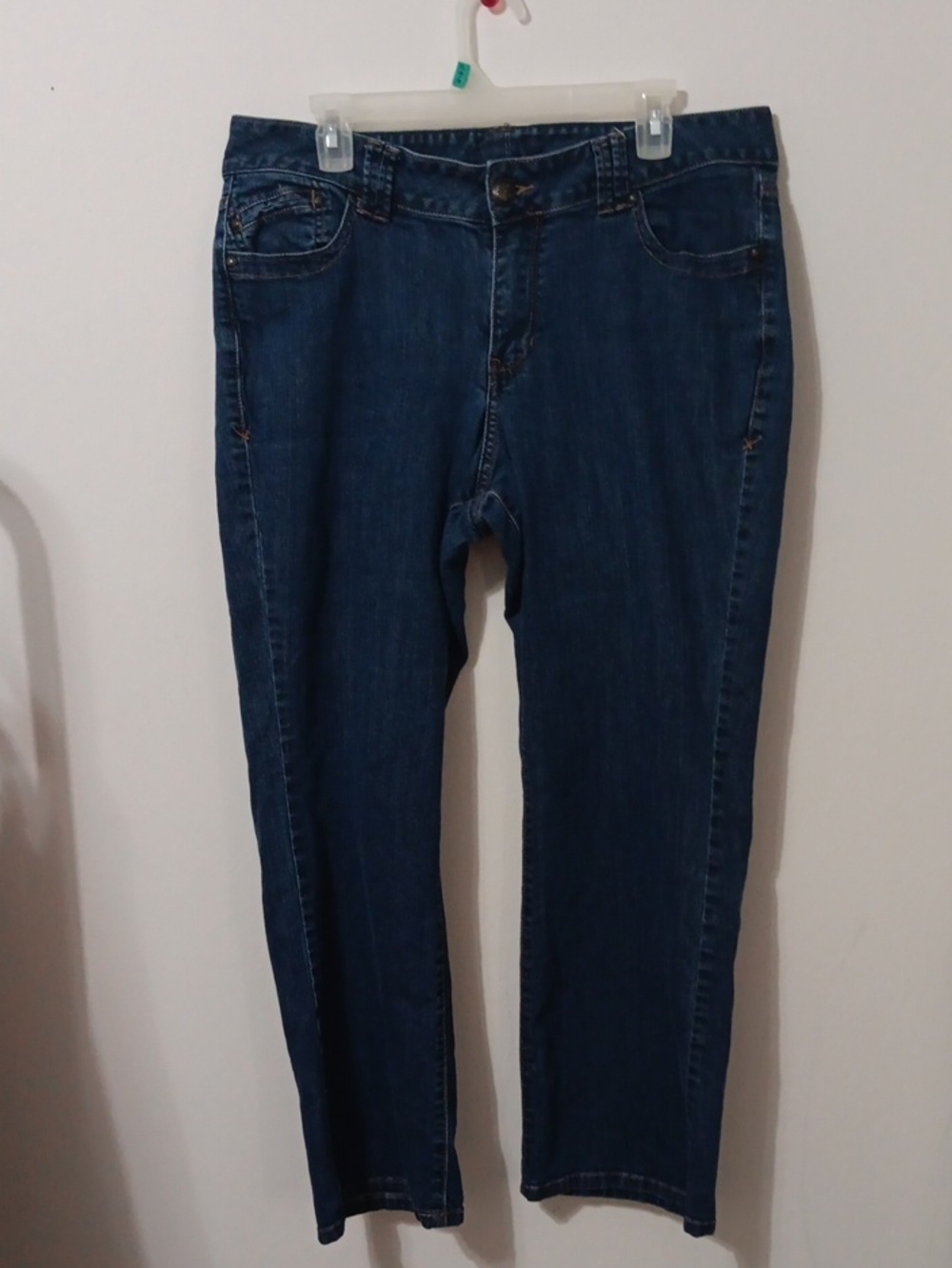 Lane Bryant Dark Blue Straight Leg Jeans 19" Waist 28" Inseam